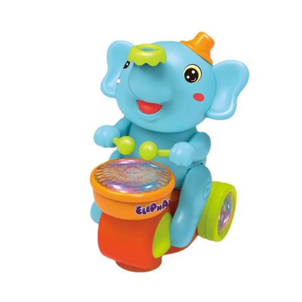 Cute Elephant Cool Music Light Electric Children's Toy Car - Image 2