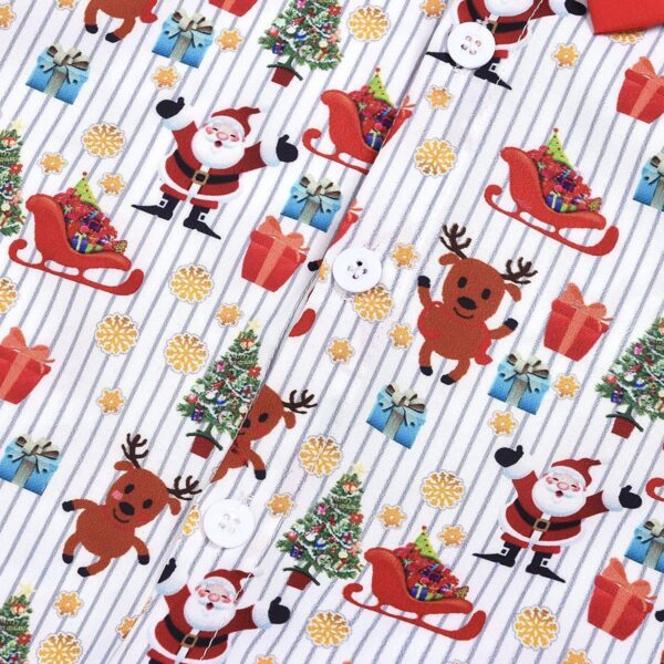 boy clothing set bow christmas print Jan Baby - Image 4