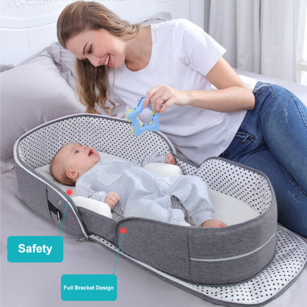 Portable Removable Folding Crib Baby Bed Mammy Bag - Image 10