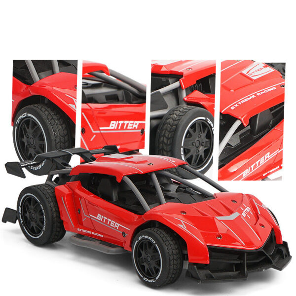 Remote control car high-speed four-wheel drive alloy off-road wireless charging toy car - Image 2