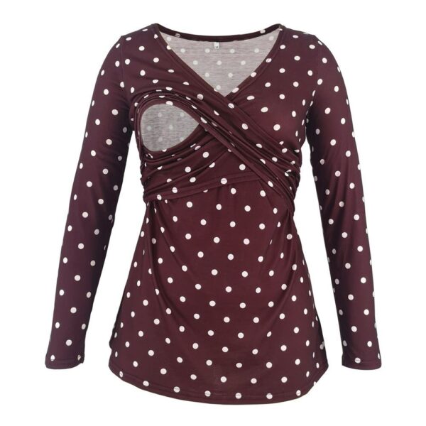 Deep V-neck print long sleeves Jan Baby - Image 9