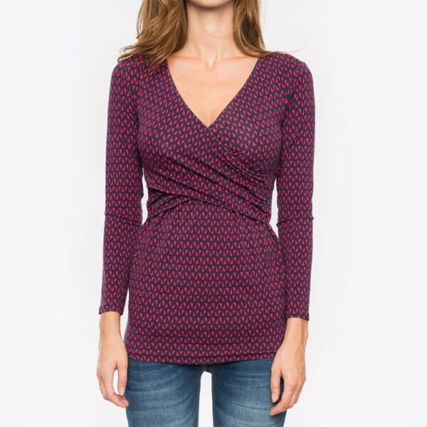 Deep V-neck print long sleeves Jan Baby - Image 7