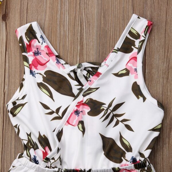 Summer Girls baby girl Floral Outfits Clothes - Image 3