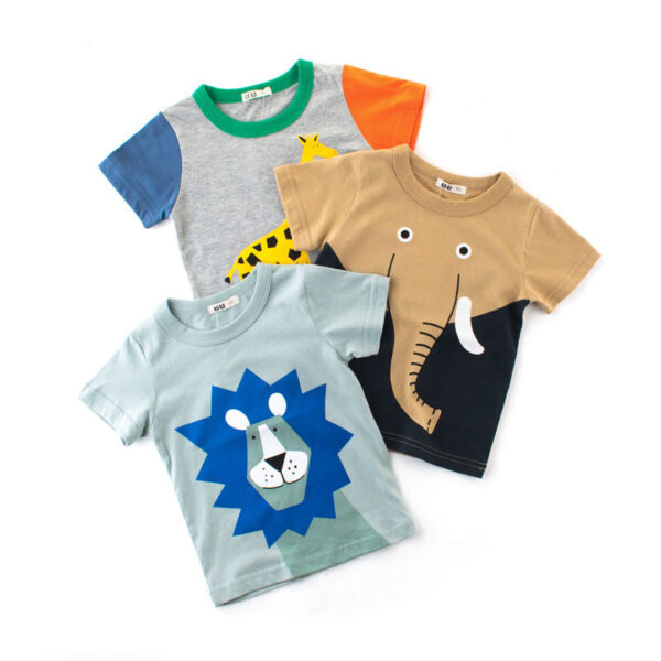 Child short sleeve t-shirt boy half sleeve - Image 2