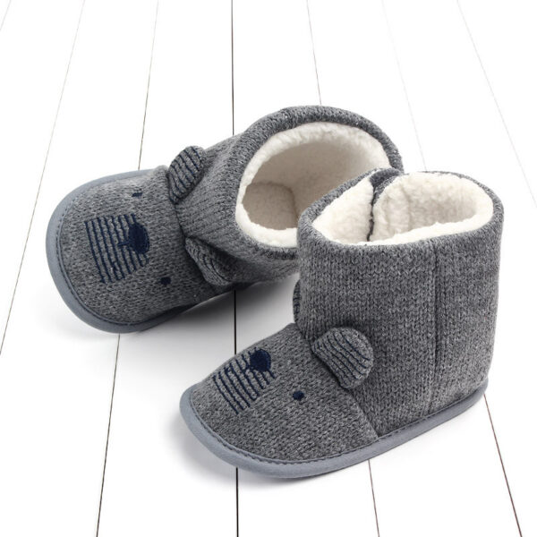 Baby Wool Warm Cotton Shoes, Winter Warm High-top Shoes - Image 4