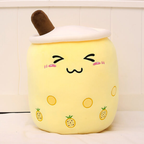 Cute Fruit Drink Plush Stuffed Soft Strawberry Milk Tea Plush Boba Tea Cup Toy Bubble Tea Pillow Cushion Kids Gift - Image 6