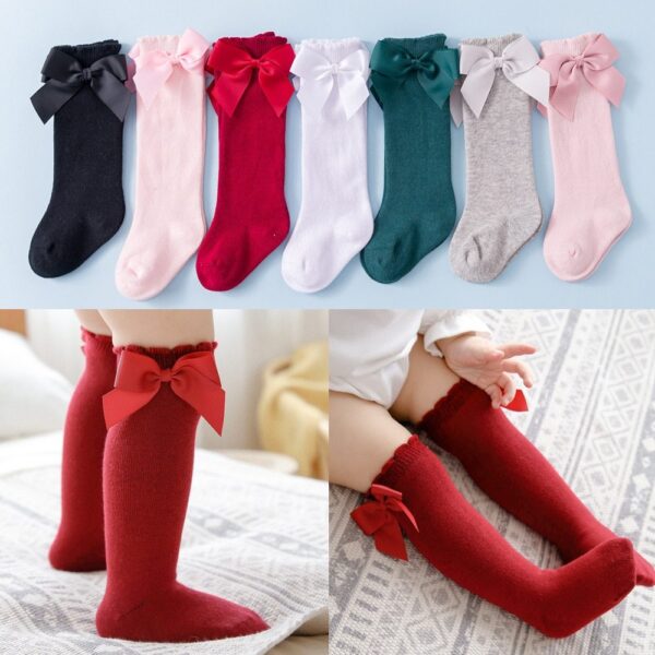 Girl student little princess red socks - Image 5