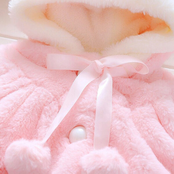 Samantha Rabbit Hood Coat - Image 2