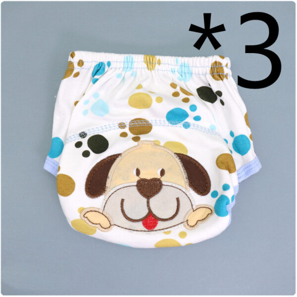 Summer Embroidered Baby Cotton Learning Pants  Diaper Pocket  Waterproof Training Pants  Leak-Proof Breathable Bread Pants - Image 9