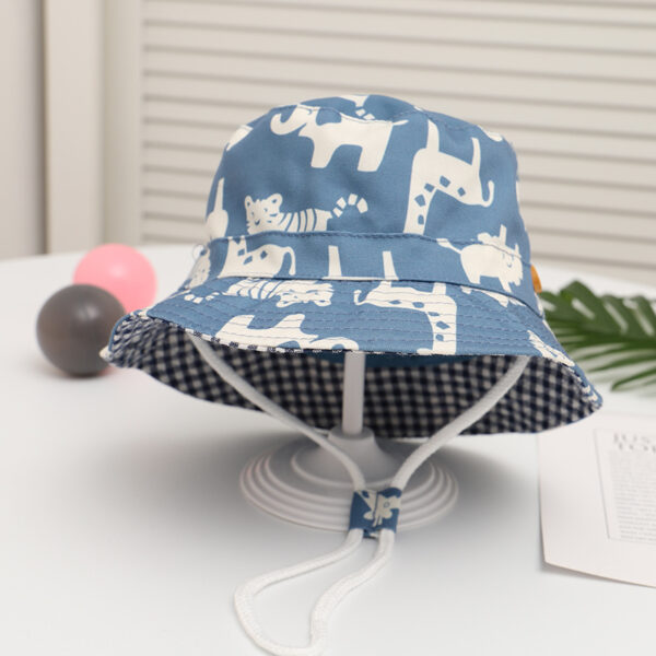 Children's Fisherman Hat Printed Basin Hat For Boys And Girls - Image 5