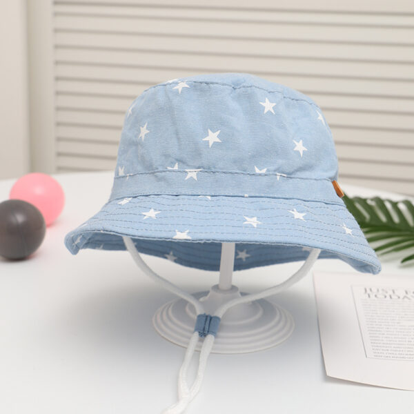 Children's Fisherman Hat Printed Basin Hat For Boys And Girls - Image 3