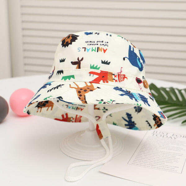 Children's Fisherman Hat Printed Basin Hat For Boys And Girls - Image 2