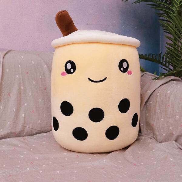 Cute Fruit Drink Plush Stuffed Soft Strawberry Milk Tea Plush Boba Tea Cup Toy Bubble Tea Pillow Cushion Kids Gift - Image 2