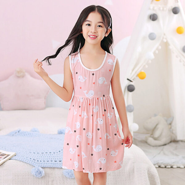 Summer Girls Dresses Cotton Silk Girls Summer Dresses - Image 8