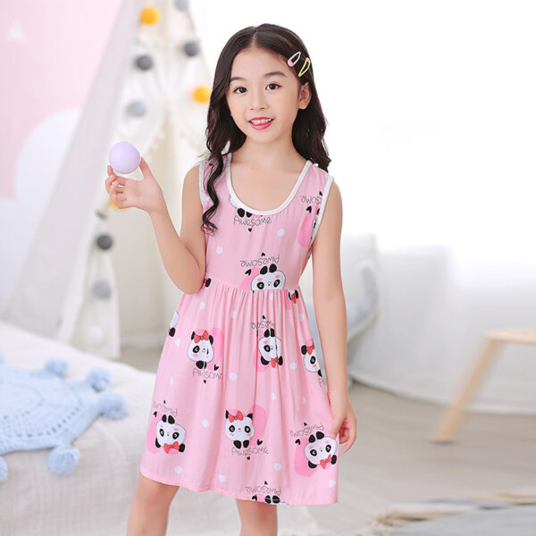 Summer Girls Dresses Cotton Silk Girls Summer Dresses - Image 5