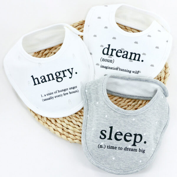 18 Autumn And Winter New Baby Three-Piece Bib (Jan Baby) - Image 2