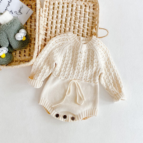 Girl Baby Knitted Hollow - Image 4