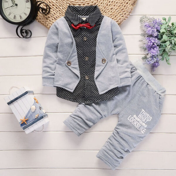 New Design Toddler Boys Casual Suit Set - Image 5