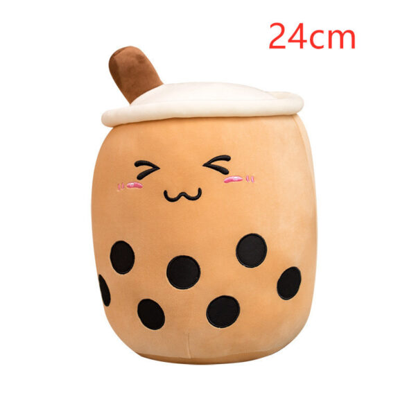 Cute Fruit Drink Plush Stuffed Soft Strawberry Milk Tea Plush Boba Tea Cup Toy Bubble Tea Pillow Cushion Kids Gift - Image 4