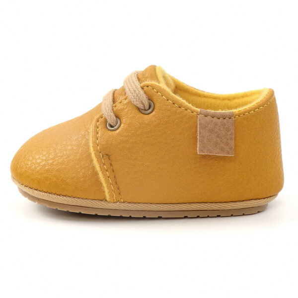 Luxury Soft Leather Baby Moccasins Shoes Newborn Rubber Sole First Walkers Boys Toddler Shoes - Image 10