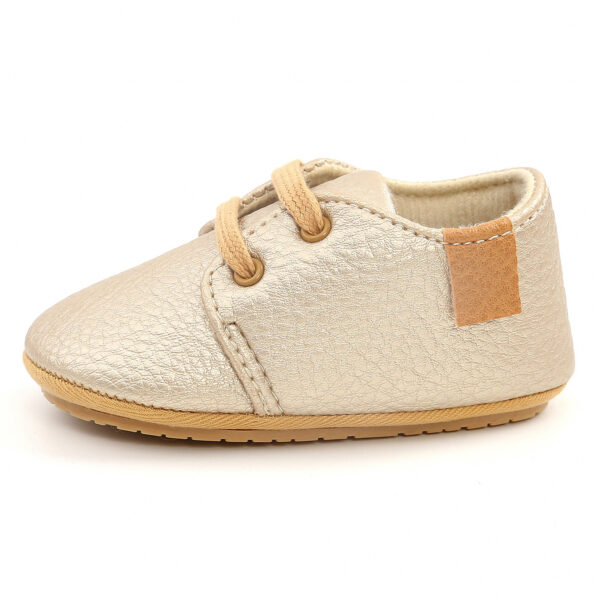 Luxury Soft Leather Baby Moccasins Shoes Newborn Rubber Sole First Walkers Boys Toddler Shoes - Image 8