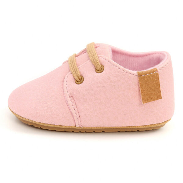 Luxury Soft Leather Baby Moccasins Shoes Newborn Rubber Sole First Walkers Boys Toddler Shoes - Image 5