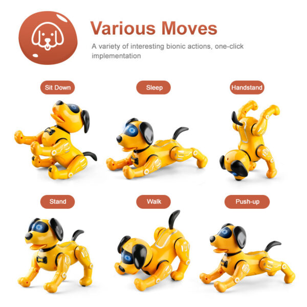 Smart Remote Control Robot Dog Children's Early Educational Toy Parent-Child Puzzle Interaction Electronic Pet Sing Dog Kid Gift - Image 2