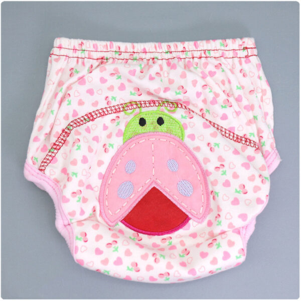 Summer Embroidered Baby Cotton Learning Pants  Diaper Pocket  Waterproof Training Pants  Leak-Proof Breathable Bread Pants - Image 8