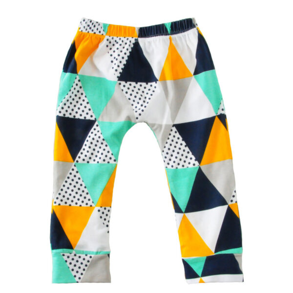 Children's Clothing Boy Suit Short-Sleeved T-Shirt Blue Letter Arrow Geometric Pants Baby Two-Piece Suit - Image 5