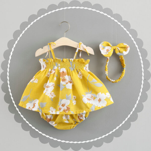 Baby New Summer Korean Princess Dress Baby Skirt Girl Dress Suit - Image 5