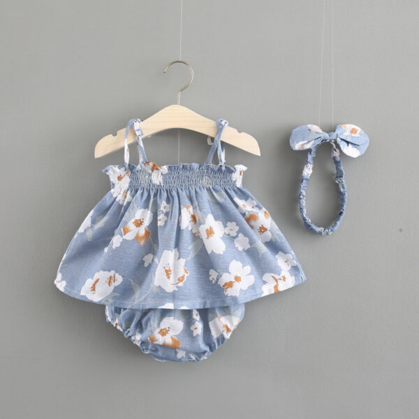 Baby New Summer Korean Princess Dress Baby Skirt Girl Dress Suit - Image 2