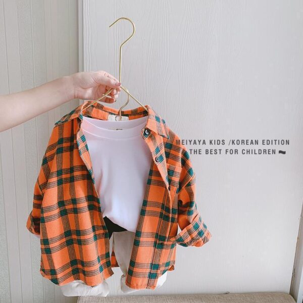 Children's Plaid Shirts In Baby Shirts For Men And Women Jan Baby - Image 4