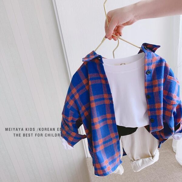 Children's Plaid Shirts In Baby Shirts For Men And Women Jan Baby - Image 3