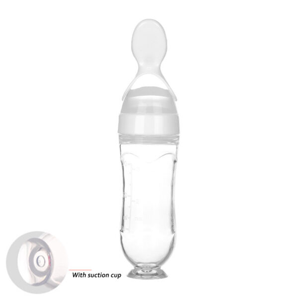 Safe Newborn Baby Feeding Bottle Toddler Silicone Squeeze Feeding Spoon Milk Bottle Baby Training Feeder Food Supplement - Image 2