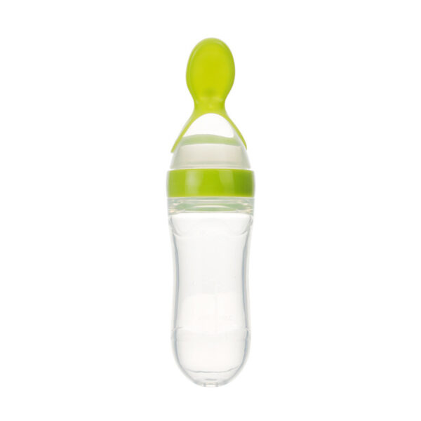 Safe Newborn Baby Feeding Bottle Toddler Silicone Squeeze Feeding Spoon Milk Bottle Baby Training Feeder Food Supplement - Image 3