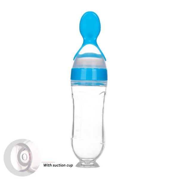 Safe Newborn Baby Feeding Bottle Toddler Silicone Squeeze Feeding Spoon Milk Bottle Baby Training Feeder Food Supplement - Image 8