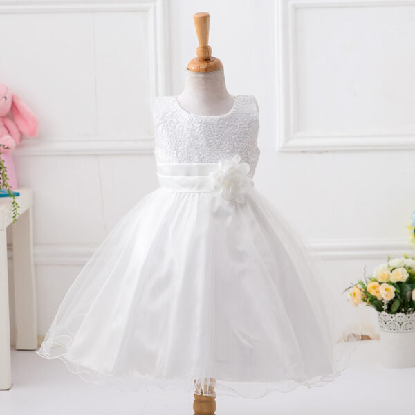 Baby Sequin Dress Flower Girl Wedding Princess Dress - Image 7