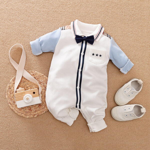 Gentleman's Baby Clothes, Long-sleeved Baby Clothes, Gentleman's Romper - Image 9