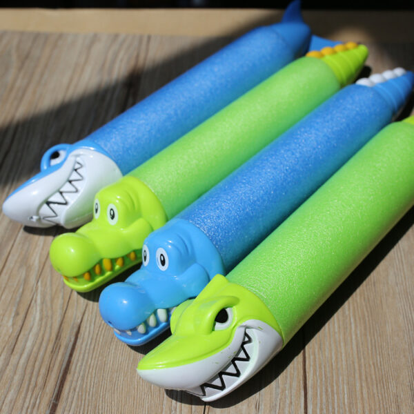 33cm Summer Water Gun Toys Pistol Blaster Shooter Outdoor Swimming Pools Cartoon Shark Jan Baby - Image 3