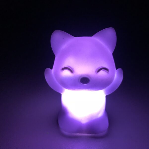 Hot Sale LED Fox Night Light Home Bedroom Desktop 7 Changing Colors Lovely Fox Shape LED Night Light Decoration Bedside Lamp - Image 2