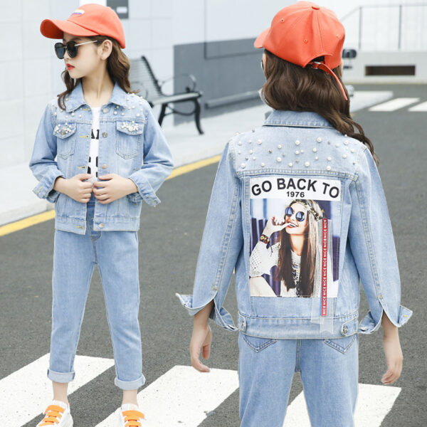 Girls Denim Jacket Children - Image 2