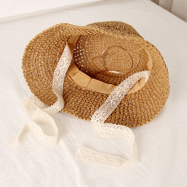 Kids Sunscreen Lace Lace Breathable Bucket Hat - Image 5