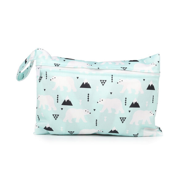 Mini single zipper diaper bag cotton storage bag