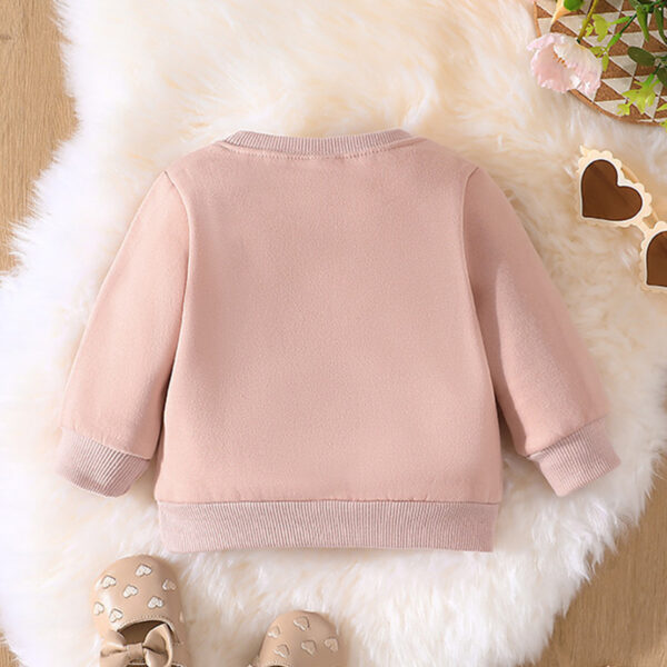 Long Sleeve Round Neck Pullover Baby Casual Wear - Image 5