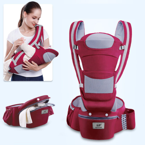 Ergonomic Baby Carrier Infant Baby Hipseat Carrier 3 In 1 - Image 5