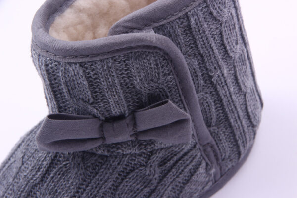 Manufacturers selling Wool Knitted Winter new bow shoes baby toddler shoes shoes boots 1646 - Image 10