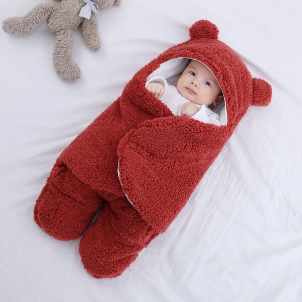 Baby Sleeping Bag Envelope for Newborn Baby Winter Swaddle Blanket - Image 7