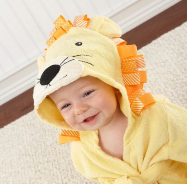 Baby Bathrobes Cotton Children's Bathrobes Baby Hooded (Jan Baby) - Image 8