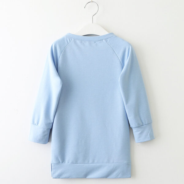 Girls dress long sleeve letter ball sweater - Image 2