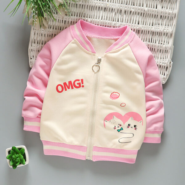 Boys And Girls Jackets Korean Baseball Uniforms Children's Babies Casual Western Style - Image 4